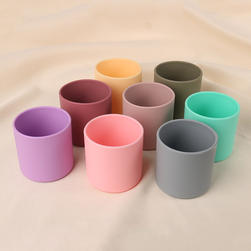 Non Spill Soft BPA Free Baby Feeding Training Sippy Cup with Straw Food