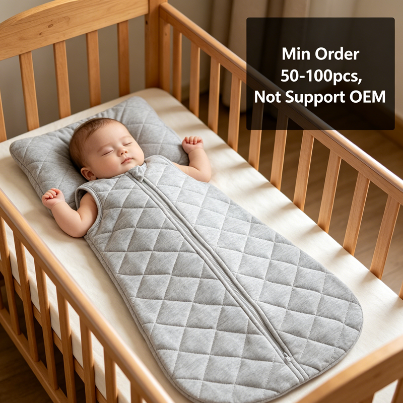 Full-Season Children Sleep Sack Cotton Wearable Blanket 1.0 TOG Swaddle