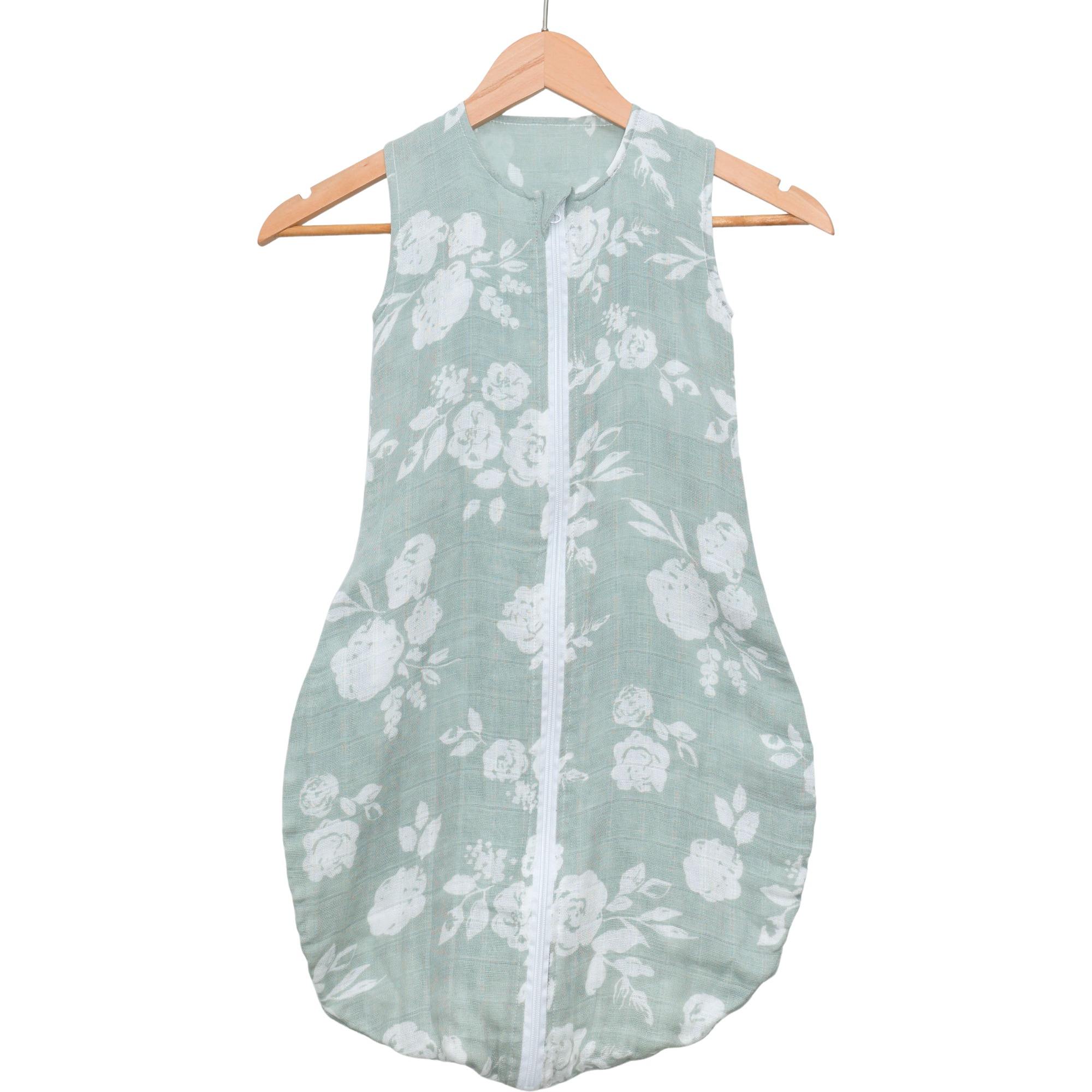 Customizable Muslin Cotton Light Green Summer Cool Swaddle Blanket