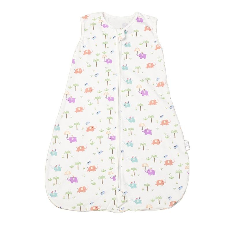 100% Organic Cotton Wearable Blanket Soft Baby Sleeping Suit Zip up