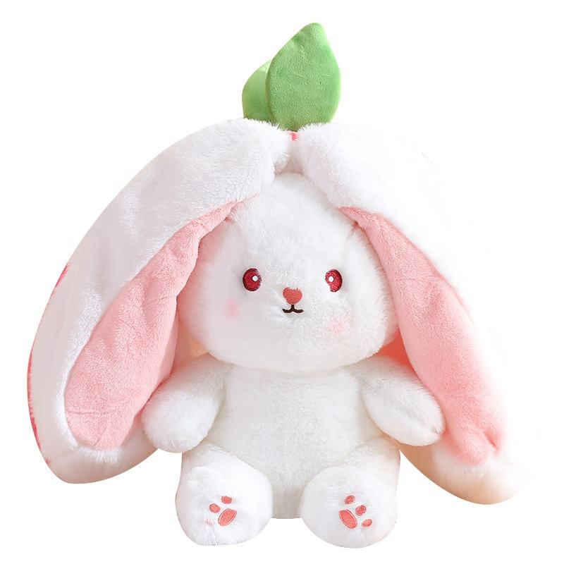 Strawberry Carrot Bunny Plush Toy Baby Accompany Sleeping Stuffed