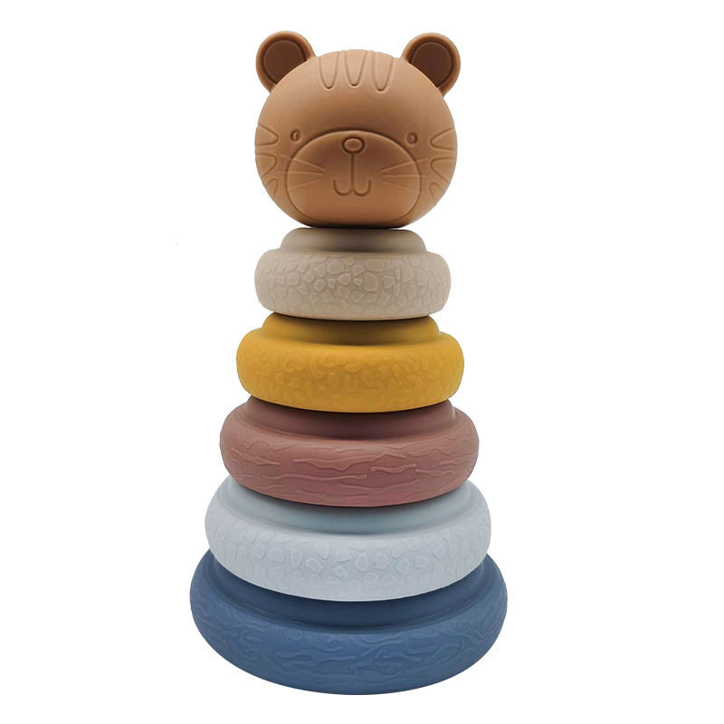 Baby Stacking Toys Montessori Toy Silicone Stacking Ring Montessori