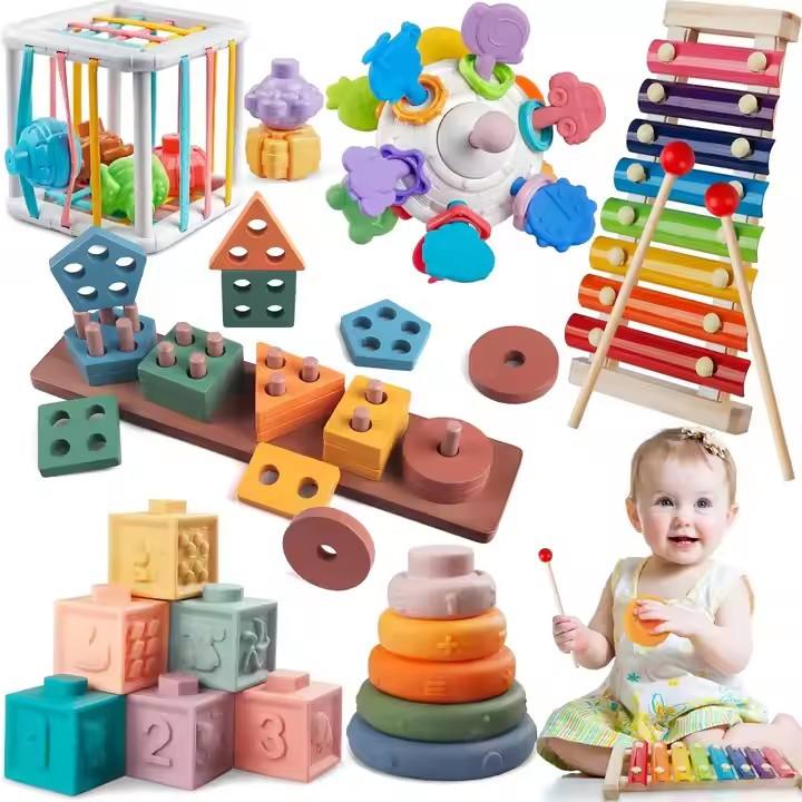 Baby Toys Kids Play 6 to 12 Months 6 in 1 Montessori Toy for Toddlers