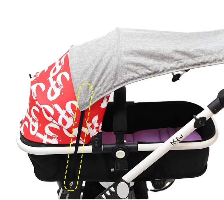 Factory Made Classic Multi-Colored 3-in-1 Lightweight Baby Stroller