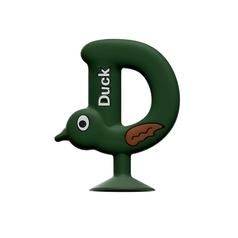 BPA Free Funny Teething Toys Newborn Letters Animals Soft Silicone Anti