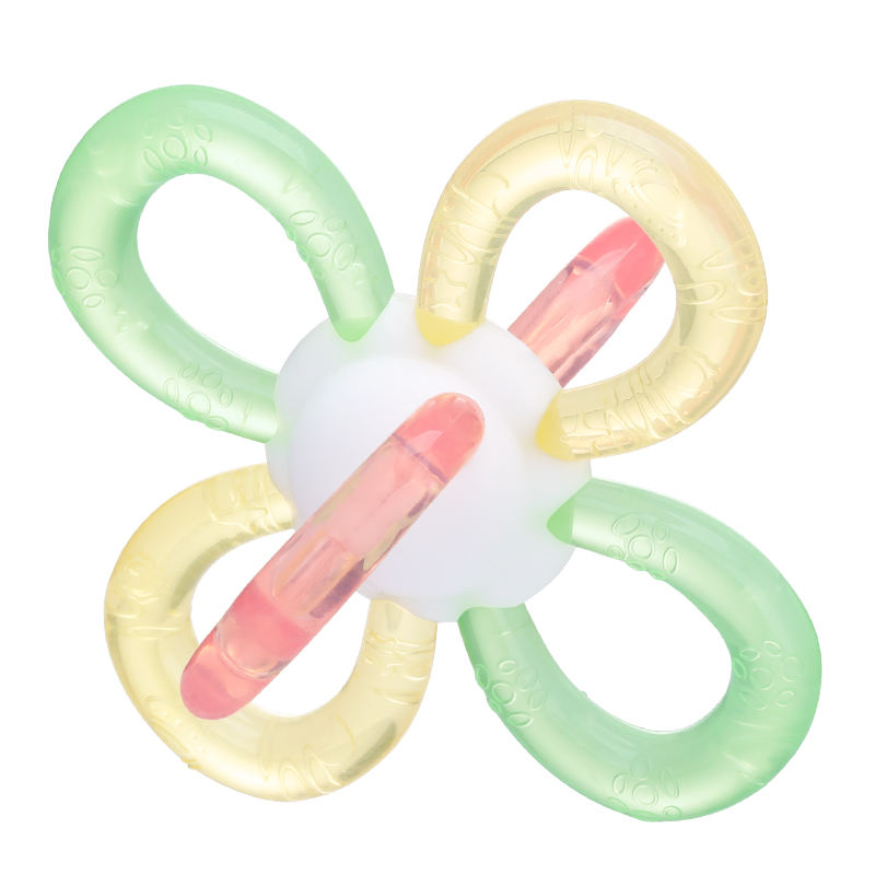 Flower Baby Rattle Teethers Montessori Teething Toys Bpa Free Liquid