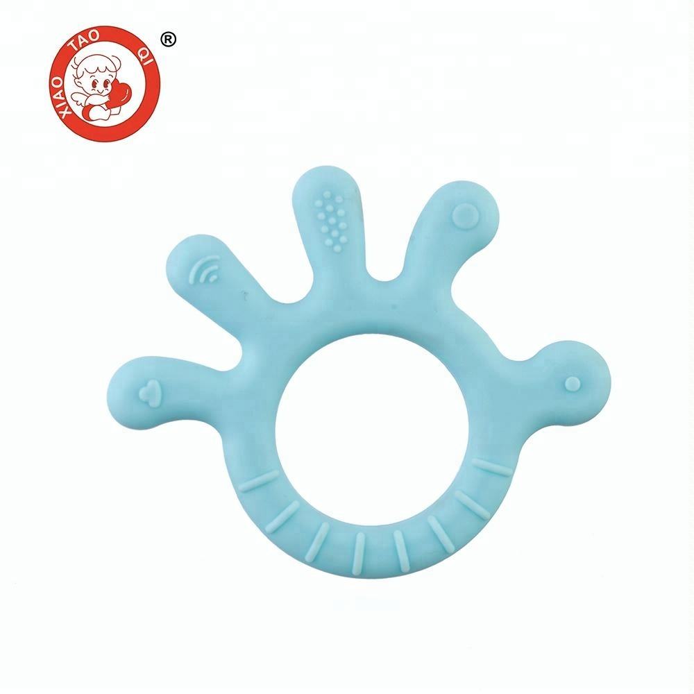 Teething Ring Chew Toy Baby Teether BPA Free Silicone Soft Toy Unisex