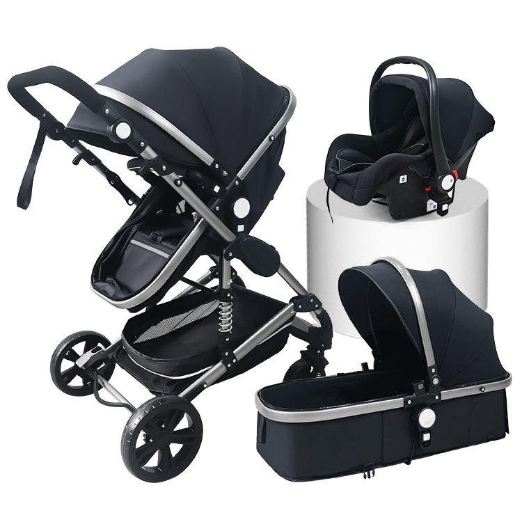 Child 3 in 1 Foldable Whole Price Wood Baby Tricycle Double Seat