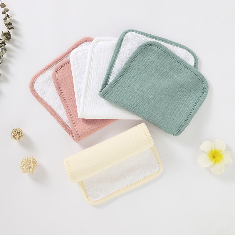100% Organic Cotton Toweling Baby Burp Cloth,Muslin Burp Cloth for Baby