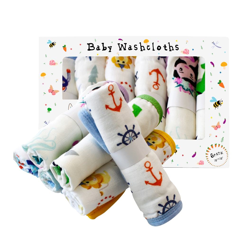 100% Unbleached Muslin Squares Reusable Napkins Baby Muslin Cotton