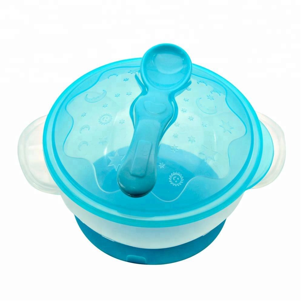 Silicone Baby and Toddler Products Suction Feeding Food Bowl with Spoon