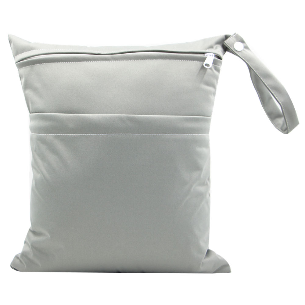 Printed Cloth Diaper Wet Dry Bags Waterproof Reusable Travel Nappy Bag
