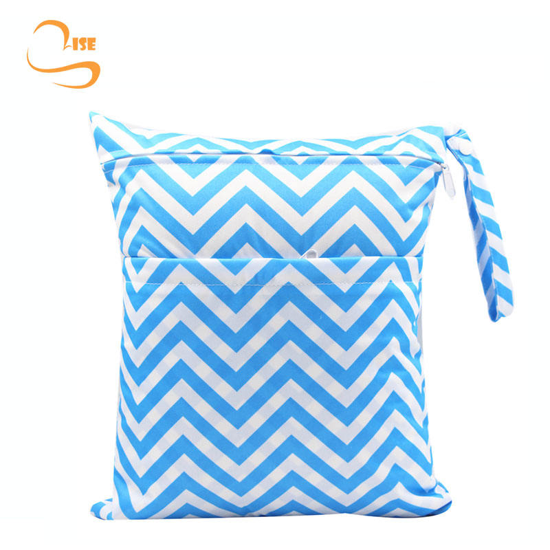 Washable 2 in 1 Baby Diaper Bag for Wet and Dry Reusable Proof Dust
