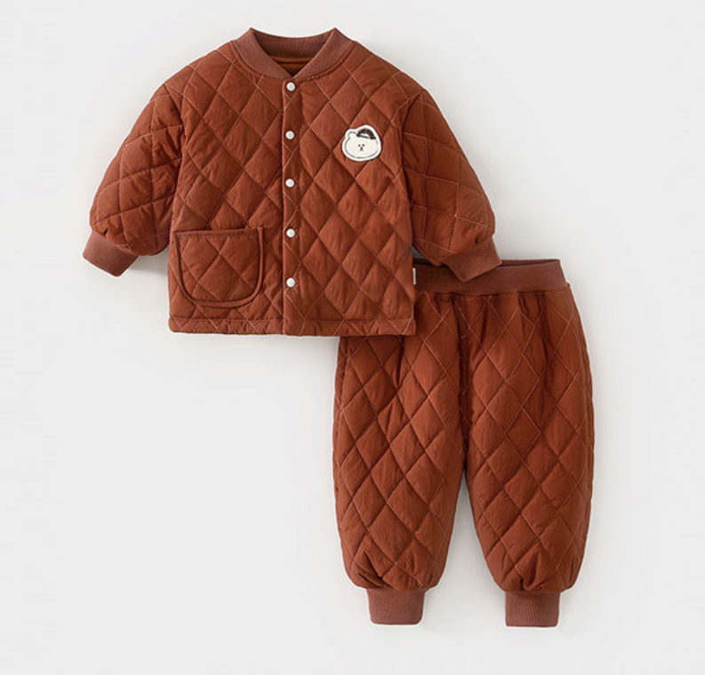 Baby Winter Nylon-Padded Jacket Two-Piece Set Korean-Style Cute Candy